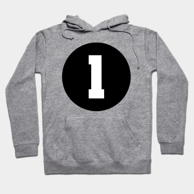 Number One - 1 Hoodie by SPAZE